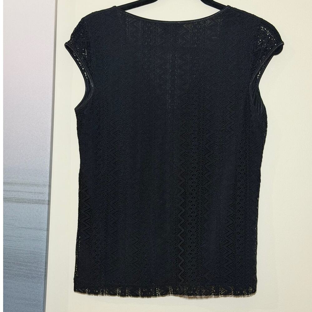 Rafaella Black Top Brand New Lacy/Knit - Picture 3 of 5